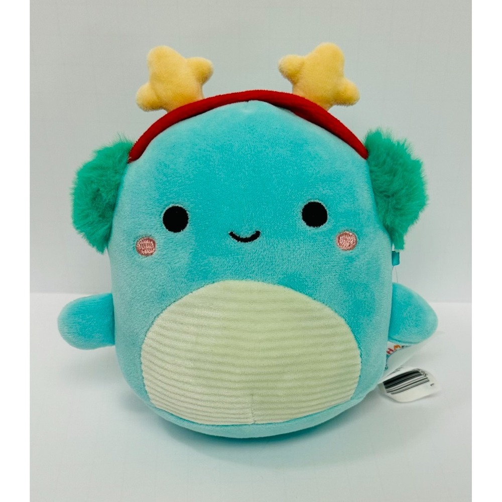 The Original Squishmallows Christmas Nessie the Loch Ness Monster 6" Stuffed Toy